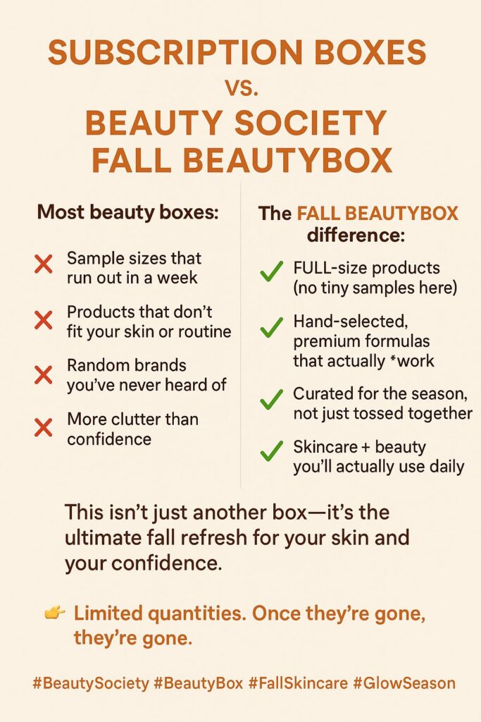beauty society fall beauty box